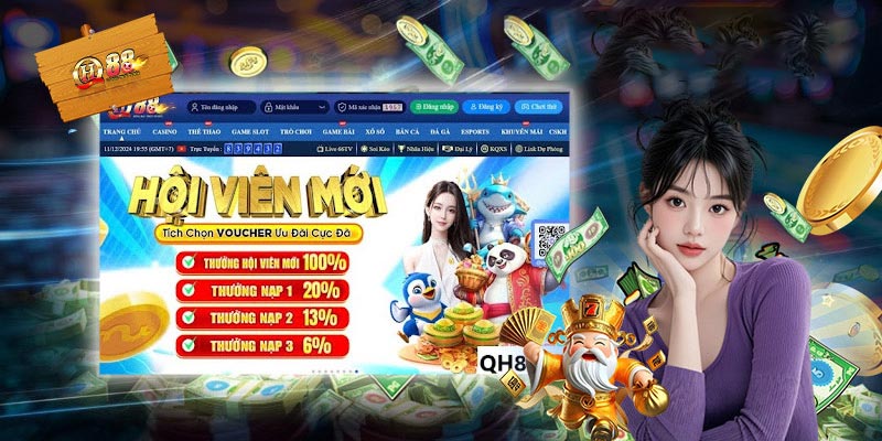 Khuyến mãi QH88 tặng 100k cho người chơi mới
